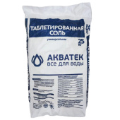 Соль таблетированная универсальная Акватек NaCl (25 кг)
