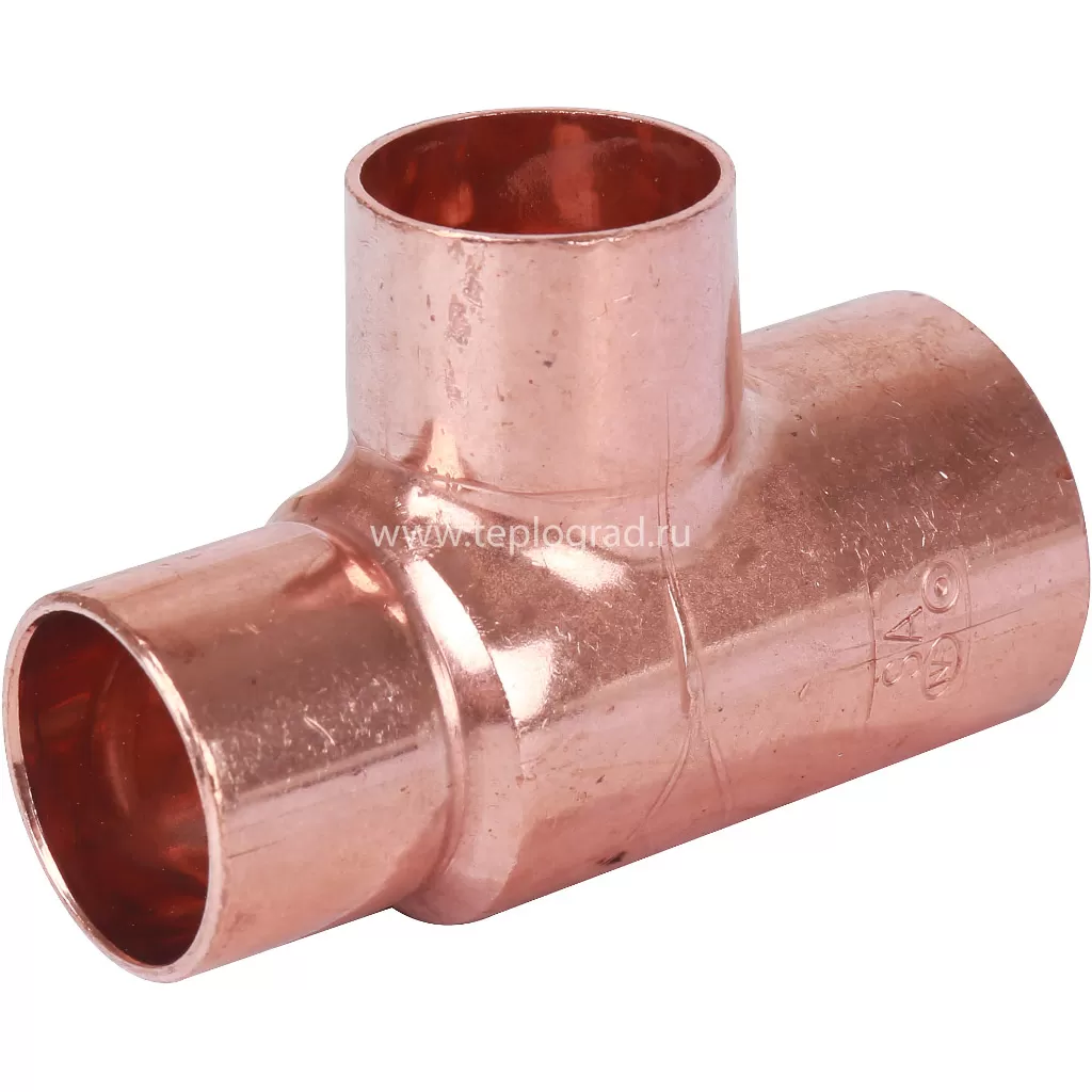 Тройник 28x22x22 ВП Sanha 5130, для медных труб под пайку 15130282222