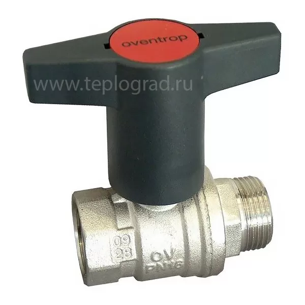Кран шаровой Oventrop Optibal НВ 3/4 с пластмассовым маховиком