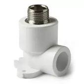 Угольник с креплением комбинированный Pro Aqua НР 25x1/2 PP-R Угольник с креплением комбинированный Pro Aqua НР 25x1/2 PP-R