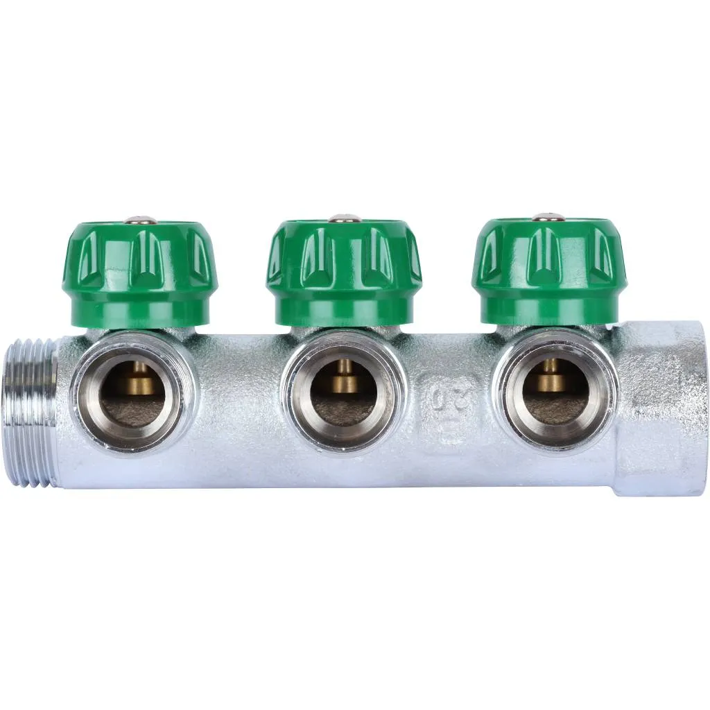 Коллектор регулирующий Stout 1, 3 отвода 3/4 Коллектор регулирующий Stout 1, 3 отвода 3/4