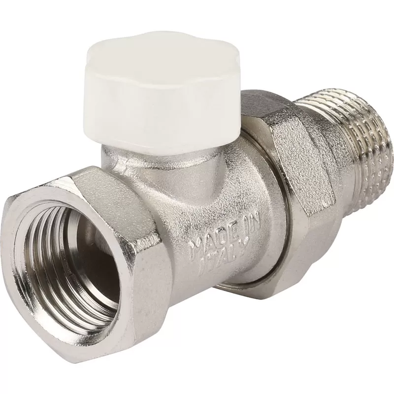 Клапан запорно-балансировочный прямой Stout 1/2 Клапан запорно-балансировочный прямой Stout 1/2