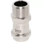 Переходник НР 18х3/4 Rommer из нержавеющей стали прессовой