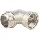 Угольник с упором 1 1/4 ВН никелированный Stout