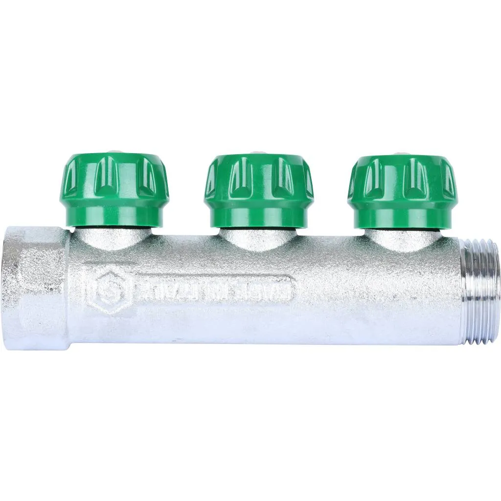 Коллектор регулирующий Stout 1, 3 отвода 3/4 Коллектор регулирующий Stout 1, 3 отвода 3/4