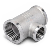 Тройник 1x3/4x1 ВВВ никелированный Zeissler