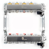 Коллектор из нержавеющей стали Wester MUVS без расходомеров на 4 выхода