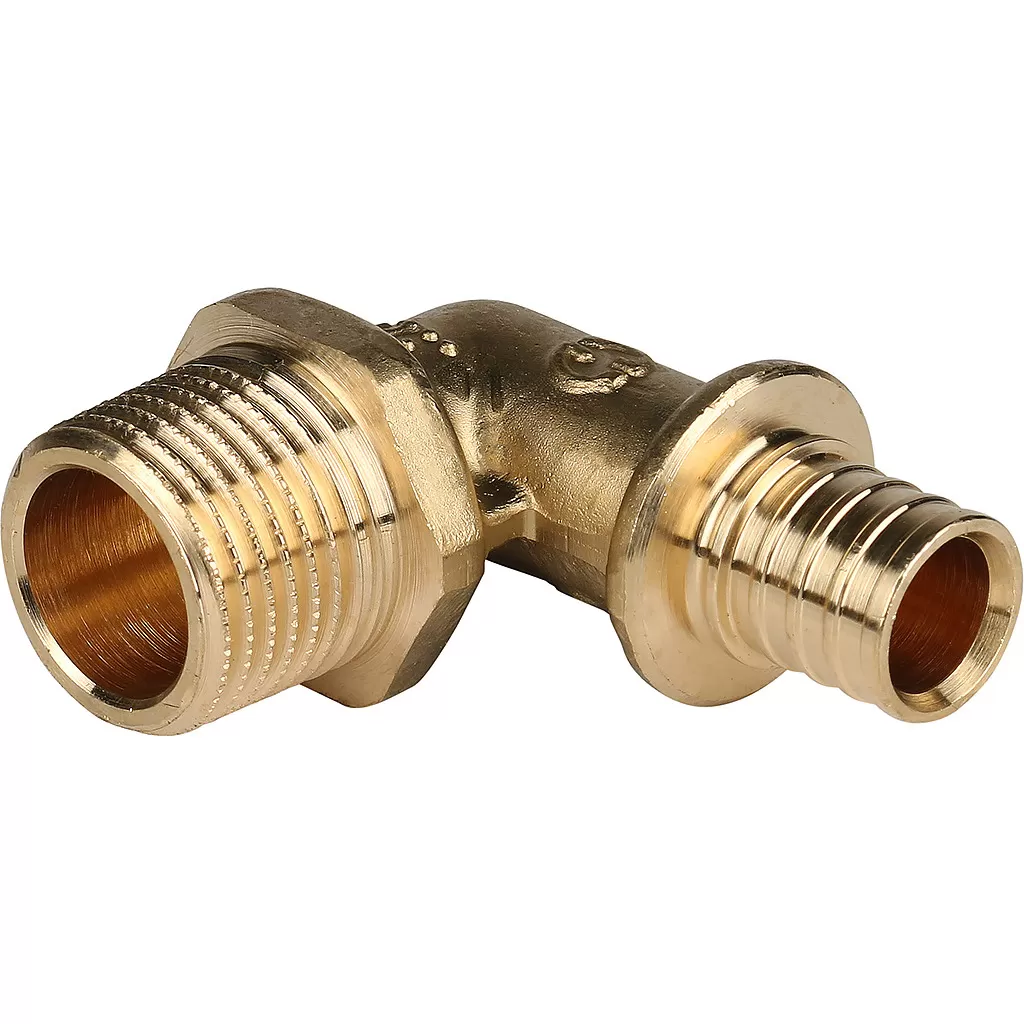 Угольник Stout НР 16x1/2 для труб из сшитого полиэтилена