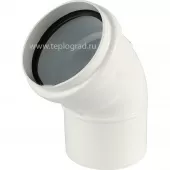 Отвод Baxi DN 80 45° алюминиевый