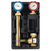 Насосная группа Rommer с термостатическим смесительным клапаном (35-60°С) 1 без насоса