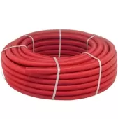 Металлопластиковая труба Henco RIXc 26х3 в красной гофре, бухта 50 метров