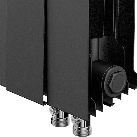 Биметаллический радиатор Royal Thermo PianoForte 300 Noir Sable VDR80 16 секций с нижним подключением