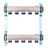 Коллектор из нержавеющей стали Weser для радиаторной разводки на 3 выхода