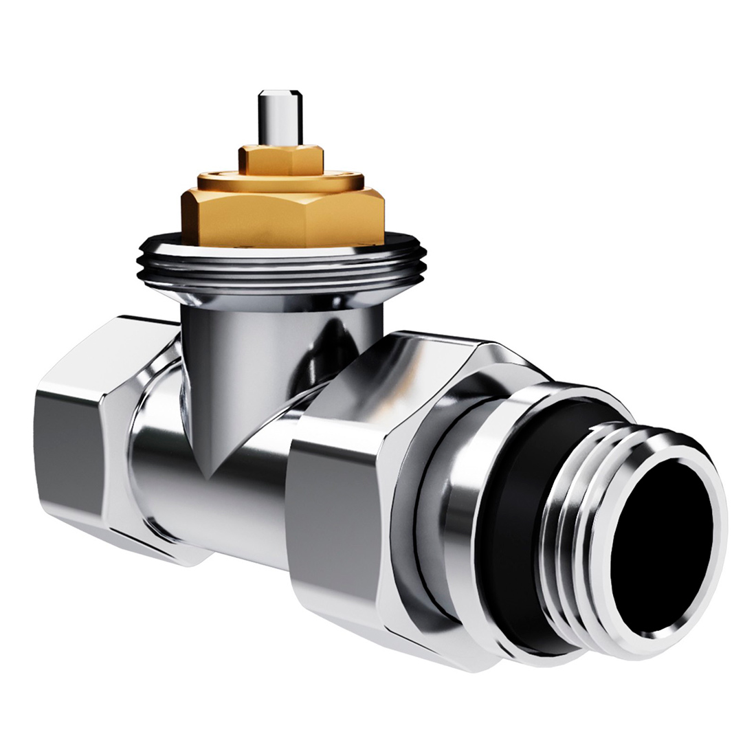 Набор термостатический прямой Royal Thermo Design 1/2" М30х1,5 (хром)