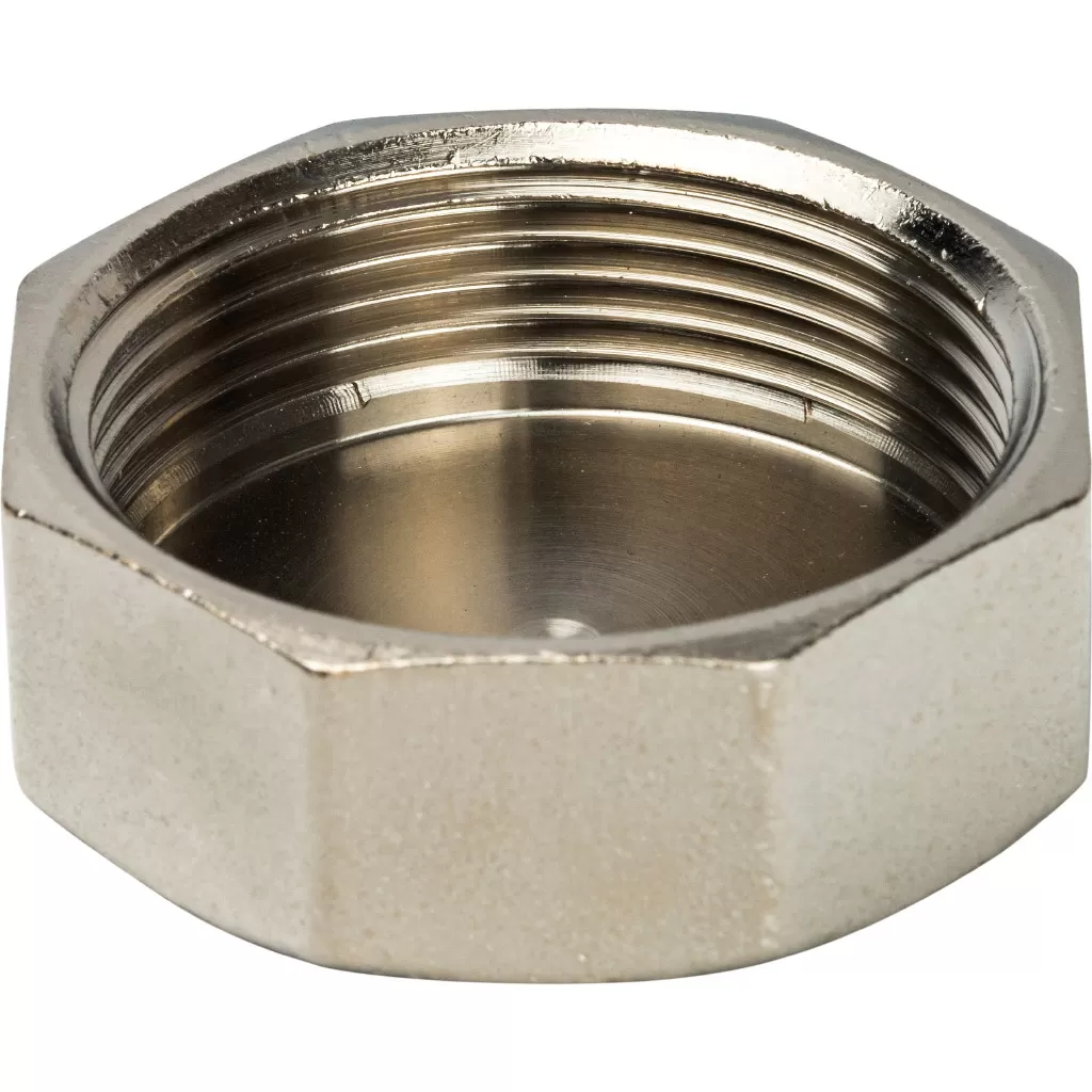 Заглушка 1 1/2 ВР никелированная Stout