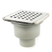 Трап вертикальный Valfex 100x100 с решеткой и окантовкой из нерж. стали Трап вертикальный Valfex 100x100 с решеткой и окантовкой из нерж. стали