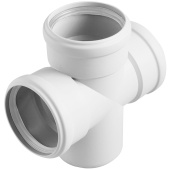 Крестовина одноплоскостная Valfex Prime 110x110x110x45° канализационная малошумная