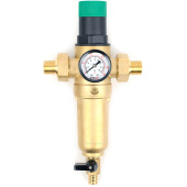Самопромывной фильтр Valfex 1/2 с редуктором и корпусом из латуни