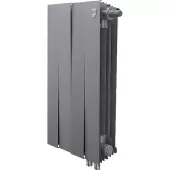 Биметаллический радиатор Royal Thermo PianoForte 500 Silver Satin VDR80 4 секции с нижним подключением