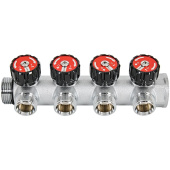 Коллектор регулирующий Rommer 1x3/4 на 4 выхода