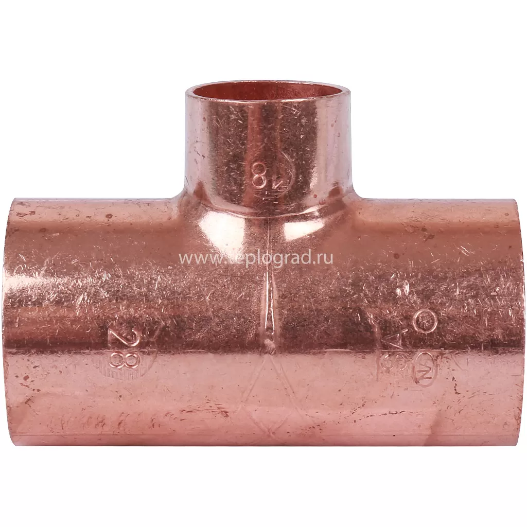 Тройник 28x18x28 ВП Sanha 5130, для медных труб под пайку 15130281828