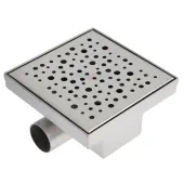 Трап из нержавеющей стали с сухим затвором TIM 150x150мм горизонтальный выпуск Трап из нержавеющей стали с сухим затвором TIM 150x150мм горизонтальный выпуск