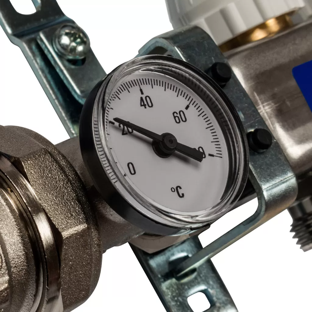 Коллектор из нержавеющей стали Stout в сборе с расходомерами 9 выходов Коллектор из нержавеющей стали Stout в сборе с расходомерами 9 выходов