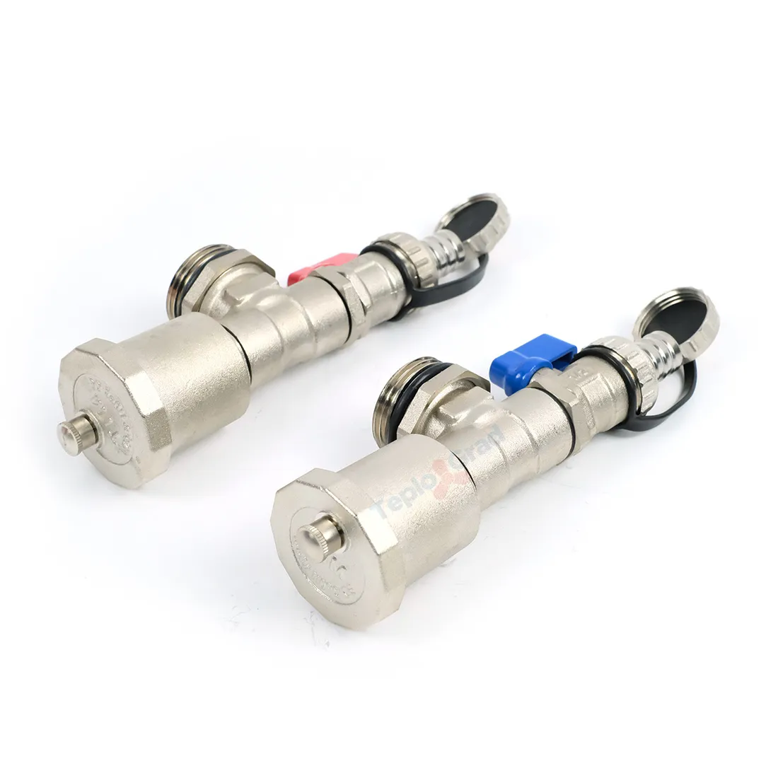 Концевой фитинг TIM 1 (тройник, воздухоотводчик, сливной кран) пара