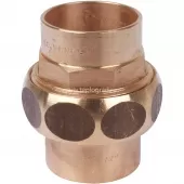 Сгон 35 ВП-ВП Sanha 4330 с плоским уплотнением, бронза 1433035