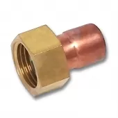 Переход с накидной гайкой 22x1 ВП-ВР Sanha 5359g, для медных труб под пайку 15359221