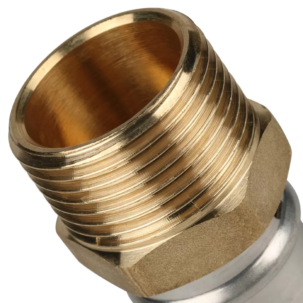 Переходник с наружной резьбой прессовой Stout 1 x 26 Переходник с наружной резьбой прессовой Stout 1 x 26