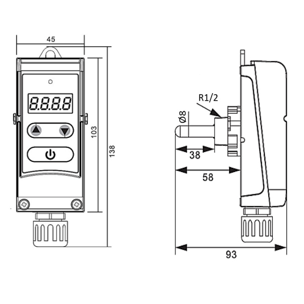 Термостат погружной электронный Stout 5-80°С