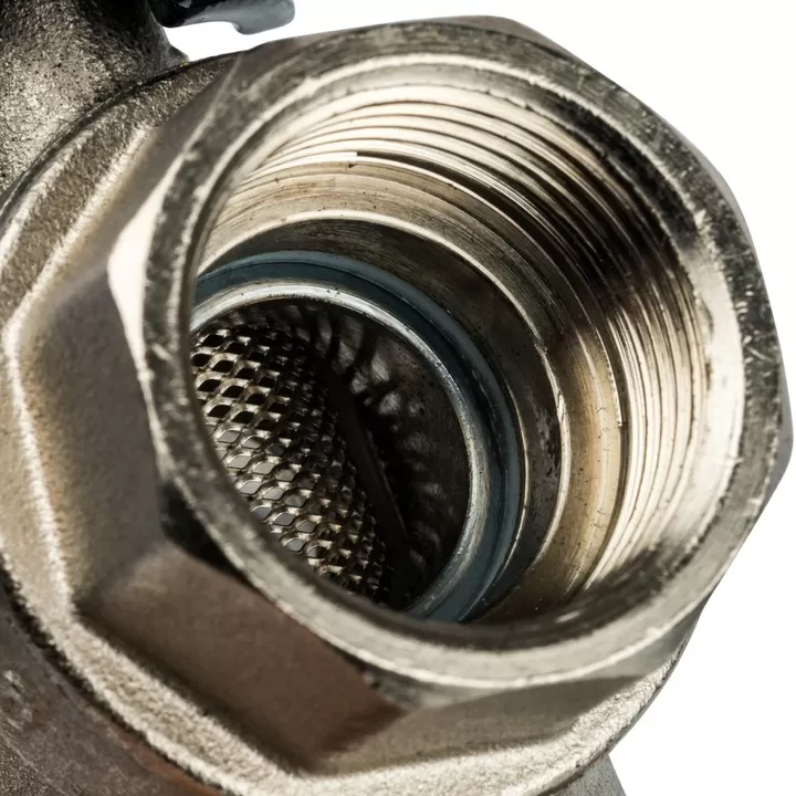 Шаровой кран Stout с фильтром ВР-ВР 3/4, ручка бабочка