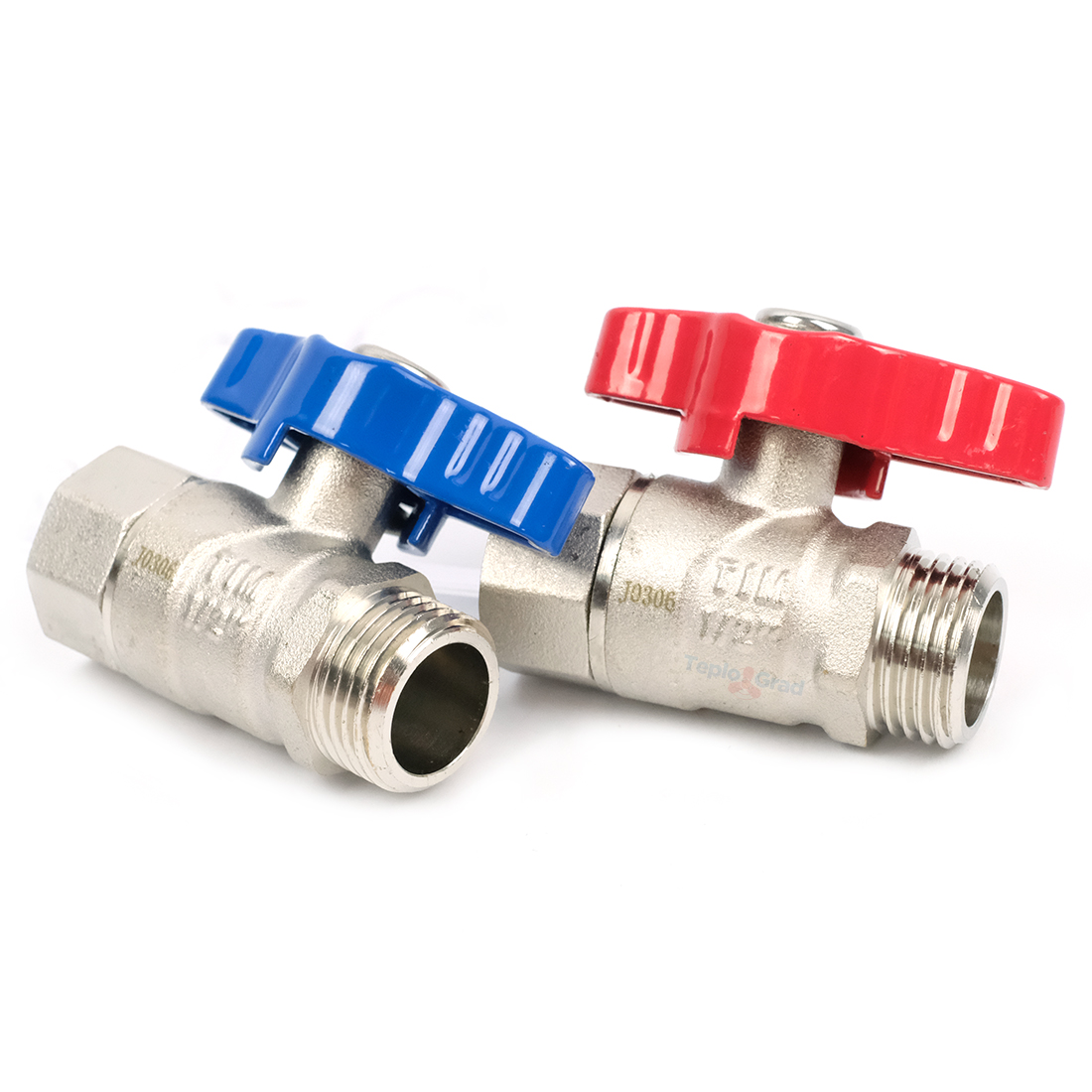 Набор прямых шаровых кранов для газового котла TIM