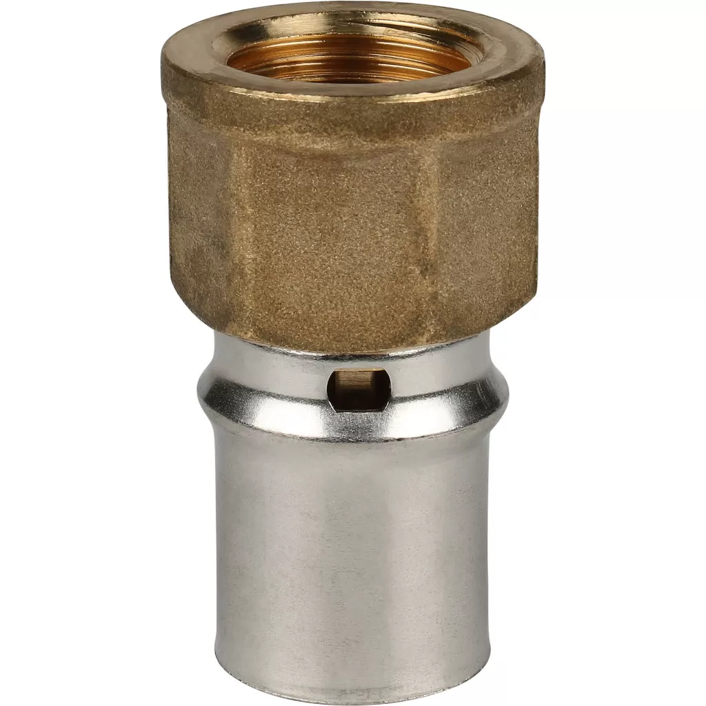 Переходник с внутренней резьбой прессовой Stout 1/2 x 20