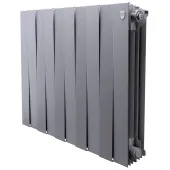 Биметаллический радиатор Royal Thermo PianoForte 500 Silver Satin 10 секций Биметаллический радиатор Royal Thermo PianoForte 500 Silver Satin 10 секций