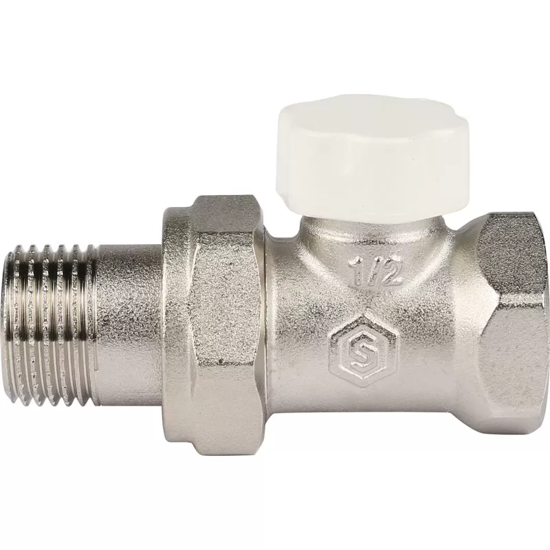 Клапан запорно-балансировочный прямой Stout 1/2 Клапан запорно-балансировочный прямой Stout 1/2