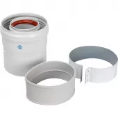Адаптер вертикальный коаксиальный Stout 60/100 (совместим с котлами Baxi и Viessmann) Адаптер вертикальный коаксиальный Stout 60/100 (совместим с котлами Baxi и Viessmann)
