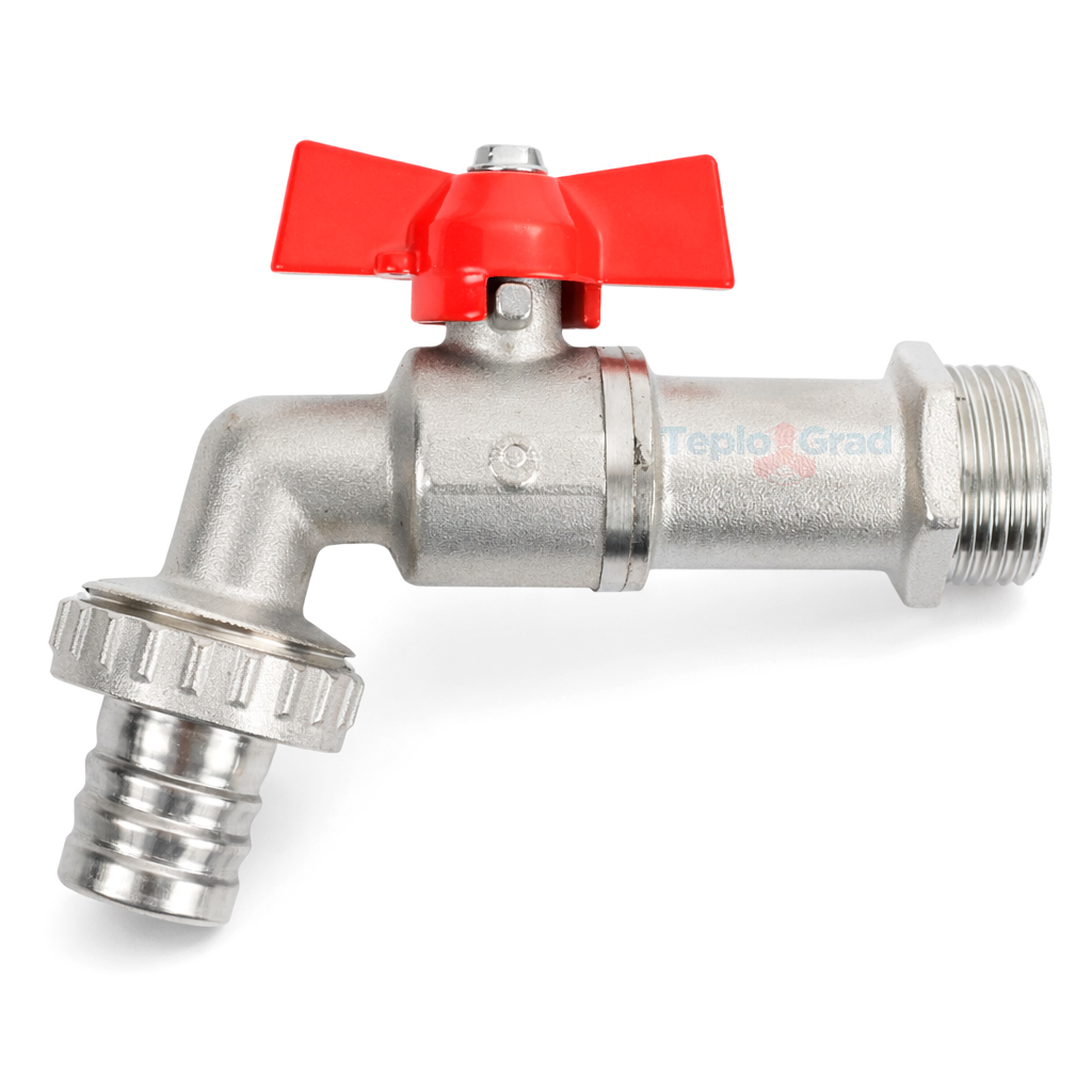 Кран шаровой Valfex 3/4" водоразборный со штуцером