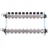 Коллектор Uponor Smart S на 10 выходов с клапанами