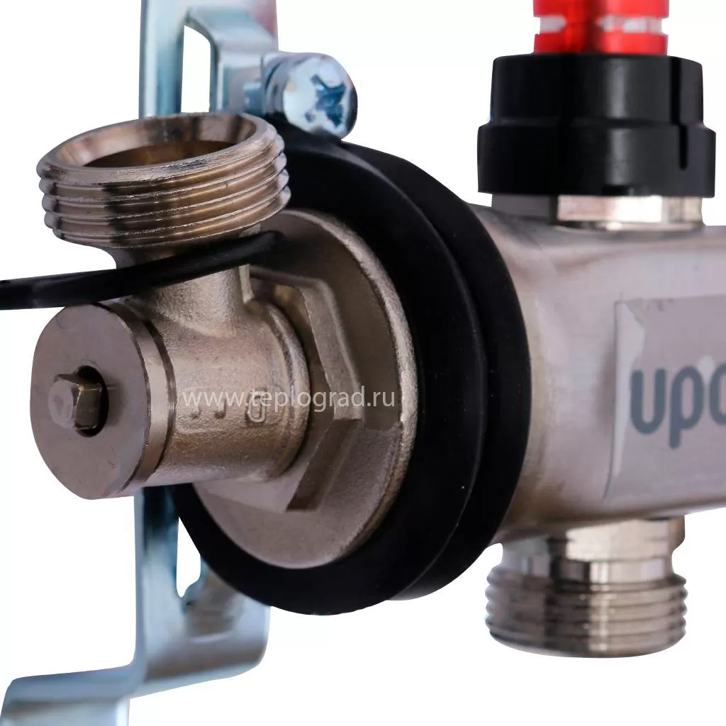 Коллектор Uponor Smart S на 8 выходов с расходомерами Коллектор Uponor Smart S на 8 выходов с расходомерами