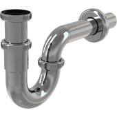 Сифон для раковины AlcaPlast A432 U-форма, цельнометаллический 11/4