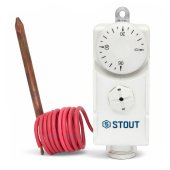 Термостат механический Stout с выносным датчиком 5-90°С