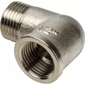 Угольник 1/2 ВН никелированный Stout