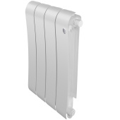 Биметаллический радиатор Royal Thermo Infinity 500 Bianco Traffico VR80 4 секции с нижним подключением