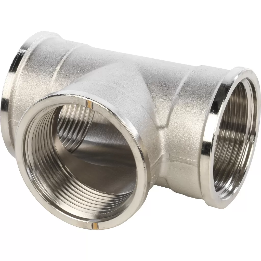 Тройник 1 1/2 ВВ никелированный Stout