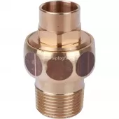 Сгон 18x3/4 ВП-НР Sanha 4341g самоуплотняющийся, бронза 143411834