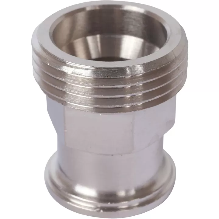 Разъемное соединение Stout с плоским уплотнением, никелированное 3/4"