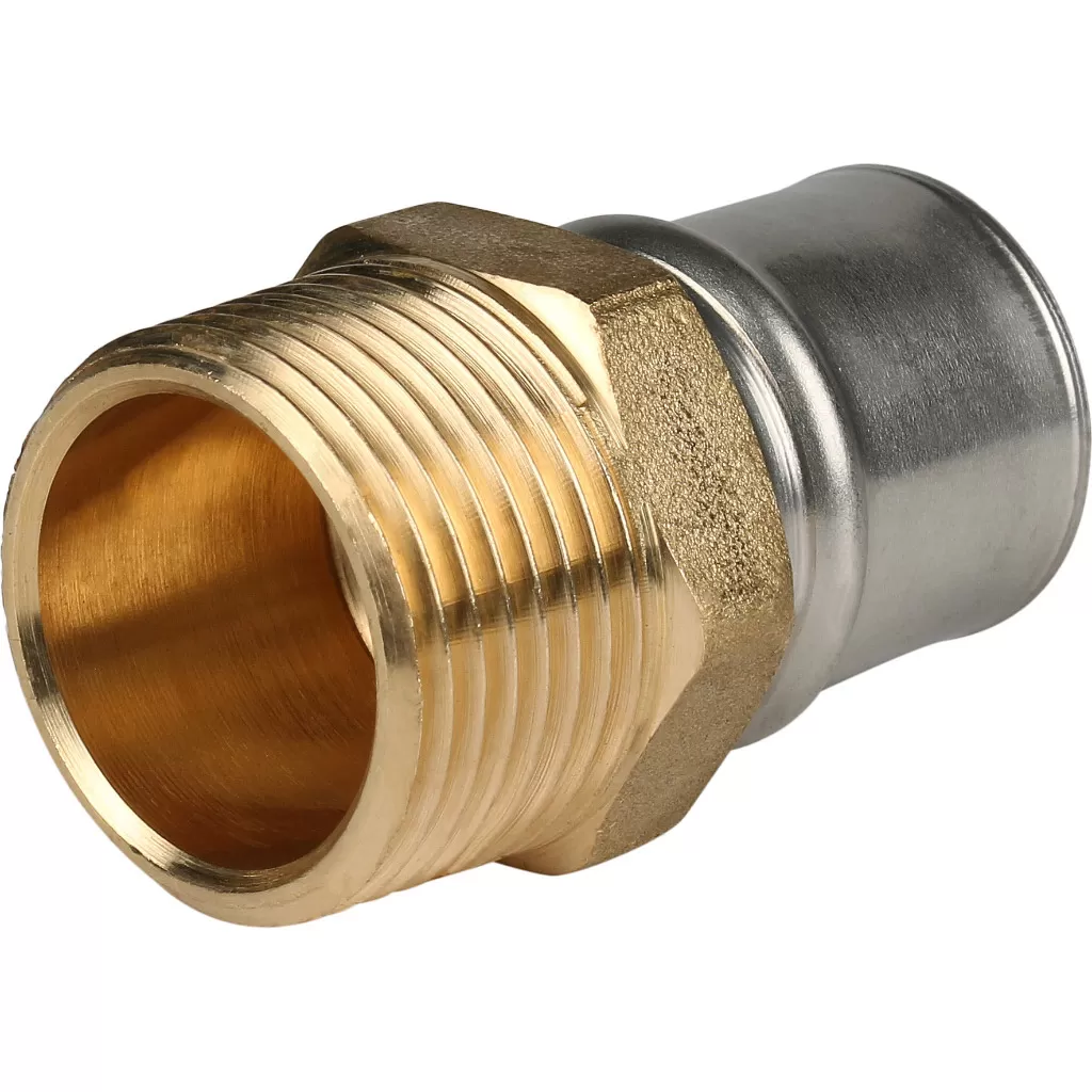 Переходник с наружной резьбой прессовой Stout 1 x 26 Переходник с наружной резьбой прессовой Stout 1 x 26