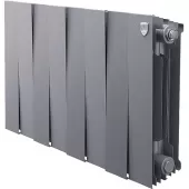 Биметаллический радиатор Royal Thermo PianoForte 300 Silver Satin 8 секций